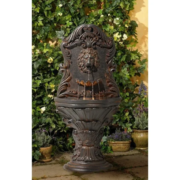 fountain with LED lights