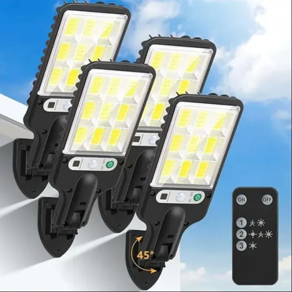 4 pc Solar Wall Light